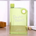 thumbnail image 1 of Comefolife Flat Water Bottle Portable Slim Water Bottle Design BPA Free Wallet Water Bottle Can be Put into Small Pockets, Makeup Bags and Handbags,Suitable for Travel, 8.3*5.1 in (Green), 1 of 4