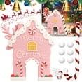 thumbnail image 1 of Comefolife Gingerbread Golf Game Set,Christmas Wooden Mini Golf with Candy Cane Club & Balls, Christmas Indoor Family Game for All Age Groups, Funny Christmas Party Game Gift Idea (Pink), 1 of 9