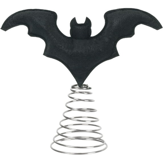 Comefolife Halloween Bat Miniature Tree Topper Spooky Ornaments,Miniature Tree Topper Spooky,Mini Christmas Tree Ornaments for Home Halloween Party DIY Decorations (Cotton-Filled Type)