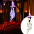 thumbnail image 1 of Comefolife Halloween Ghost Windsocks, Solar Powered Glowing Halloween Outdoor Hanging Windsocks, 61 Inch Spooky Halloween Light Up Ghost Decorations for Door Window Tree Yard Porch Party, A, 1 of 9