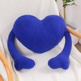 thumbnail image 1 of Comefolife Heart Pillow with Arms, Cute Blue Heart Plush Pillow with Long Arms - Fluffy Blue Heart Throw Pillow Velvet Soft Throw Pillows for Couch Bed Valentine's Day Gift 19.7"x15.7", 1 of 7