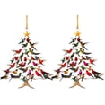 thumbnail image 1 of Comefolife Hummingbird Christmas Ornament - 3.14 Inch Double-Sided Stained Acrylic Winter Stacking Tree Hanging Ornament With Gift Box - Gift for Hummingbird Lover, 1 of 9