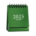thumbnail image 1 of Comefolife Mini Desk Calendar, from July 2024 to December 2025 Mini Standing Calendar Tiny Desk Calendar Standing Flip Desktop Calendar for Home Office School (Green), 1 of 9