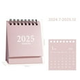thumbnail image 1 of Comefolife Mini Desk Calendar, from July 2024 to December 2027 Mini Standing Calendar Tiny Desk Calendar Standing Flip Desktop Calendar for Home Office School (Pink), 1 of 7
