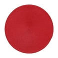 thumbnail image 1 of Comefolife Round Braided Placemats, Washable Heat Resistant Cotton Polyester Circle Place Mats for Kitchen Dining Table, 7 inch- A, 1 of 6