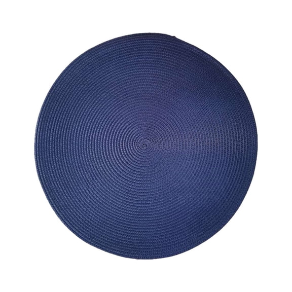 Comefolife Round Braided Placemats, Washable Heat Resistant Cotton Polyester Circle Place Mats for Kitchen Dining Table, 7 inch- A