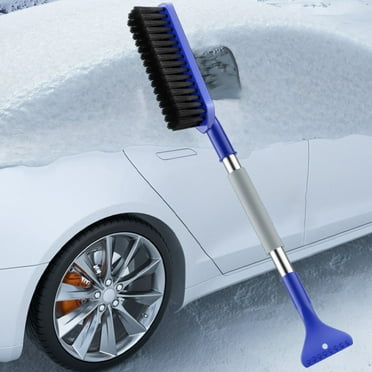 Comefolife Snow Brush and Ice Scraper for Car Windshield, Aluminum Extendable Snow Removal Tool for Car Window with Foam Grip, Soft Broom Head for SUV Truck Auto Vehicle Winter Accessories