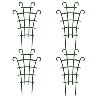 Comefolife Trellis for Potted Plants, Mini Garden Trellis for Climbing Plants Stackable Plant Trellis Indoor Plastic Potted Plant Support DIY Climbing Trellis Flower Pots Supports (4PC)