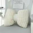 thumbnail image 1 of Comefolife White Bow Pillow, Soft Bow Decorative Pillows, Cute 15" Bow Throw Pillows, Aesthetic Home Decor Bow Shaped Plush Pillow for Bedroom Sofa Couch, 1 of 8