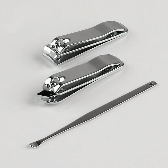 Comelady 3-Piece Manicure Set, Stainless Steel Nail Clipper & Cuticle Scissors With Ear Spoon Precision Grooming Kit For Home, Travel, And Daily Nail Care (Men & Women)