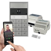 Comelit PAC KVU8509 Surface Mount Single-Family Kit, 6-Piece, Includes ULTRA Audio/Video External Unit and Number Keypad, Multi-User Gateway and One Master License for VIP System