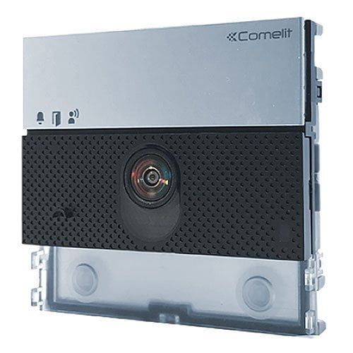 Comelit PAC UT8020 IP (ViP) Ultra Audio/Video Module for Ultra Entrance Panel, Aluminium Black/Transparent