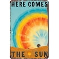 thumbnail image 1 of Here Comes the Sun Tin Sign Wall Decor - 12x8 Inch Tin Metal Vintage Style Wall Art for Living Room, Bedroom, Nursery, Music Lovers Gift for Beatles Fans, 1 of 5