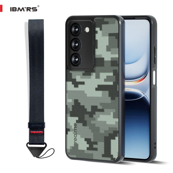 (Comes with wrist strap)IBMRS for realme 14x Case,camo Clear transparent phone protection shell