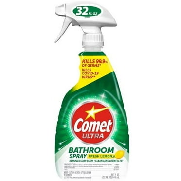 Comet Bathroom Cleaner Spray Lemon Scent 32 oz