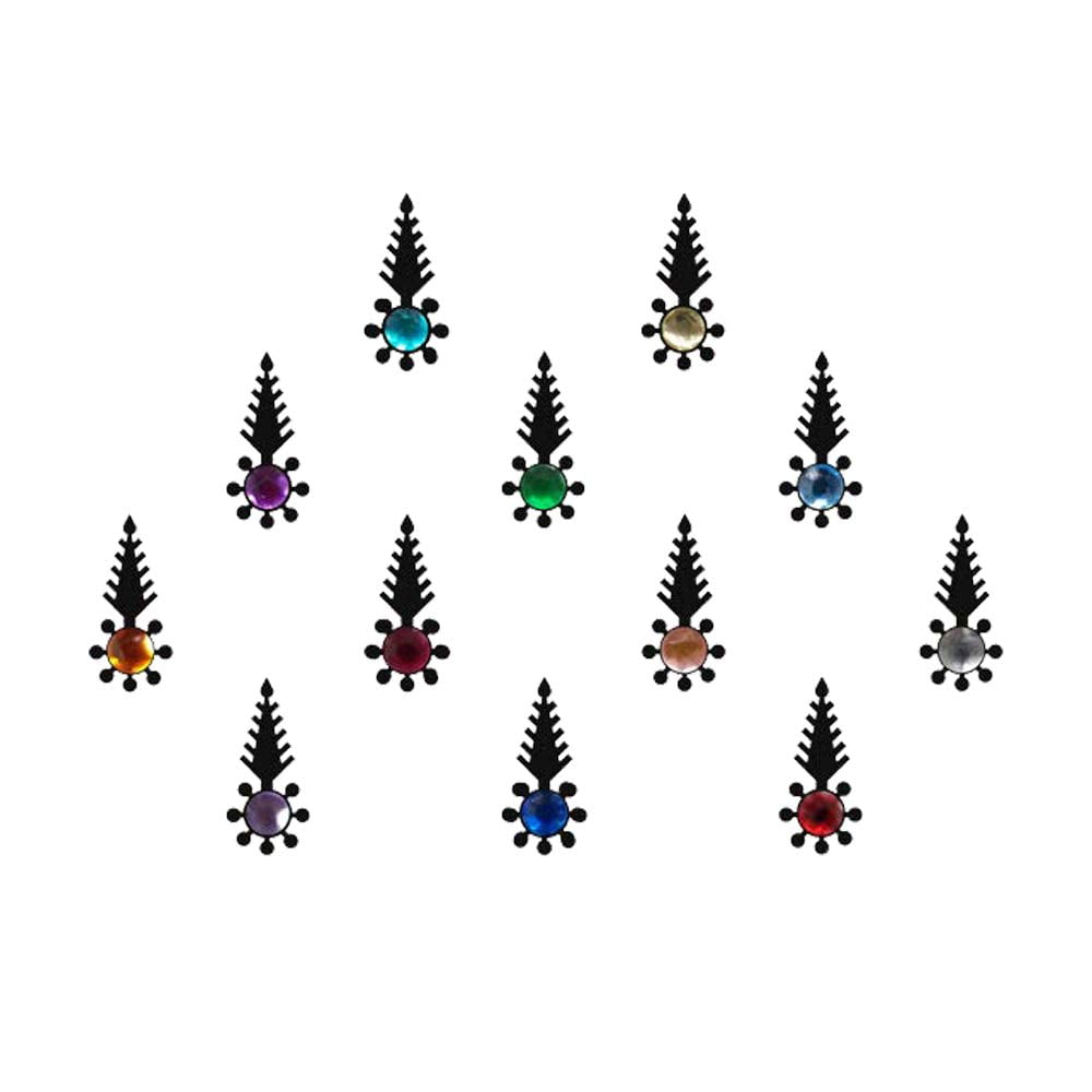 Comet Busters Beautiful Black Bindi With Multicolor Kosovo Ubuy