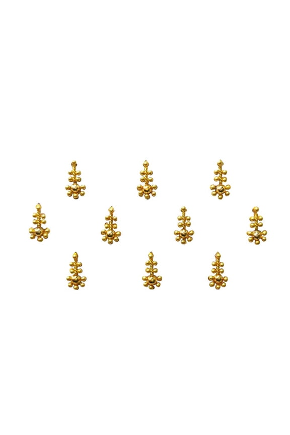 Beautiful Golden Bridal Bindi For Women (Bin195)