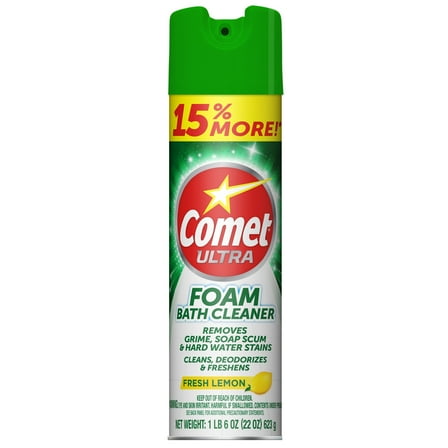 Comet Foam Bathroom Cleaner, Lemon Fresh Scent, 22 ounce