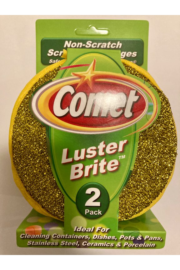 Luster Brite Non-Scratch Scrubbing Sponges 2PK, PartNo COM00127