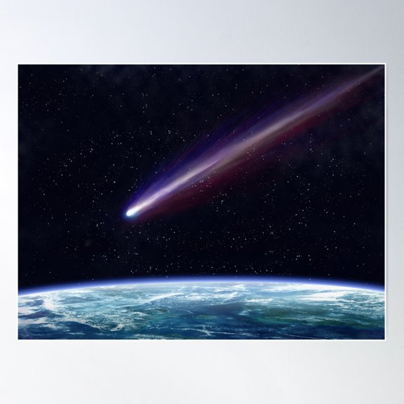 Comet Poster Wall Art, Modern Wall Decor For Living Room Bedroom, 24x36 UNFRAMED
