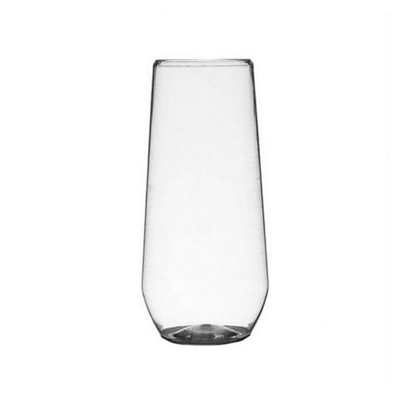 Comet Products & WNA RESSFL10 PE 10 oz Clear Reserve Plastic Stemless Flute - Case of 64