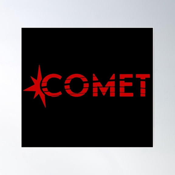 Comet Re-Launch Poster Wall Art, Modern Wall Decor For Living Room Bedroom, 30x30 UNFRAMED