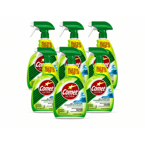 Comet Ultra All Purpose Cleaner with Bleach, 32 fl oz Spray 6 Pack