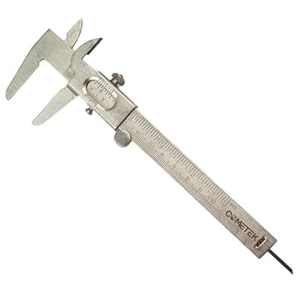 Comet Vernier Caliper - Mild Steel Chrome Plated - 125 mm / 5 Inches / 12.5 cm - Durable and Accurate Measuring Tool for Students, Engineering, College, Industrial and Home Use
