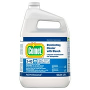 Comet Disinfecting Cleaner With Bleach - Concentrate Liquid - 128 fl oz 4 quart - 3 / Carton - Clear