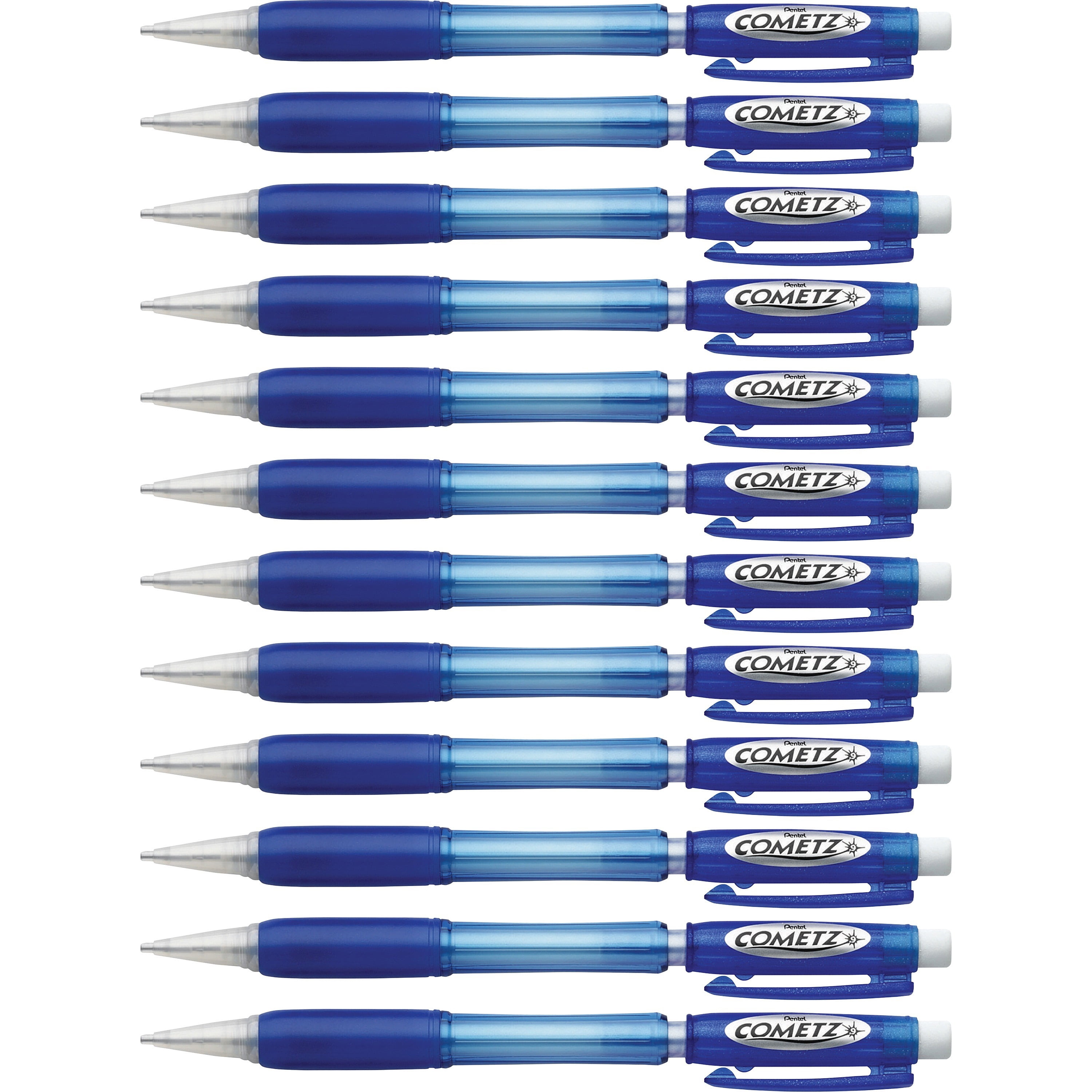 Cometz Mechanical Pencil, 0.9 Mm, Hb (#2.5), Black Lead, Blue Barrel, Dozen | Bundle of 5 Dozen
