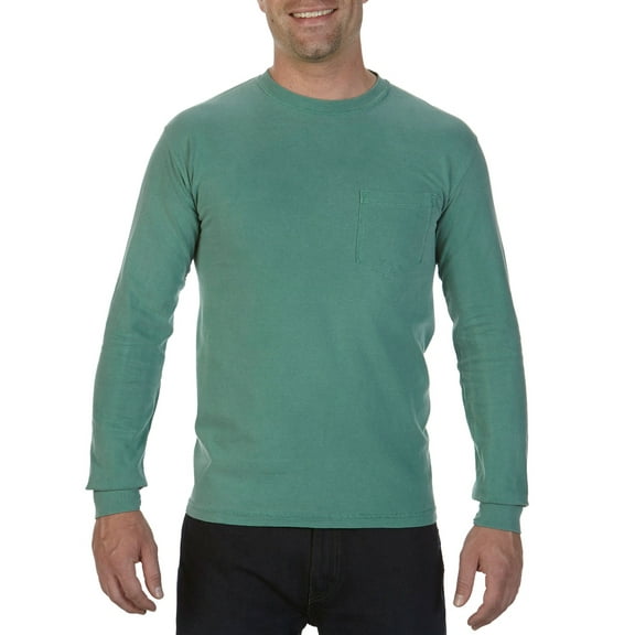 ComfClrs L/S Pocket T LtGreen