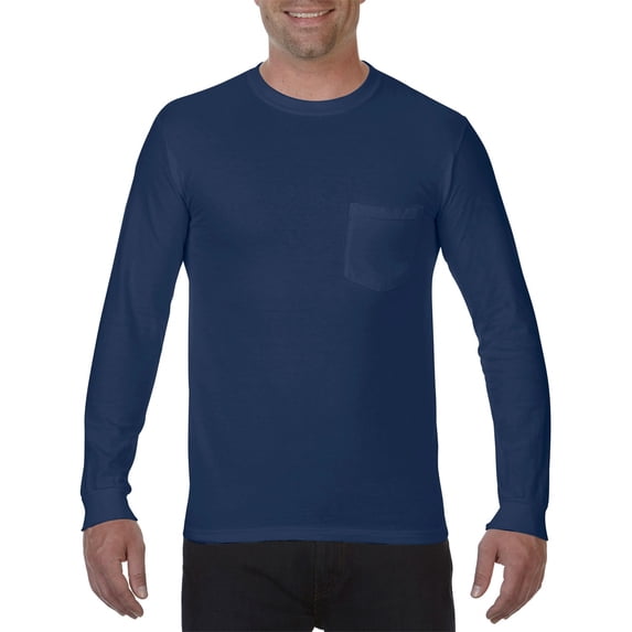 ComfClrs L/S Pocket T TrueNavy