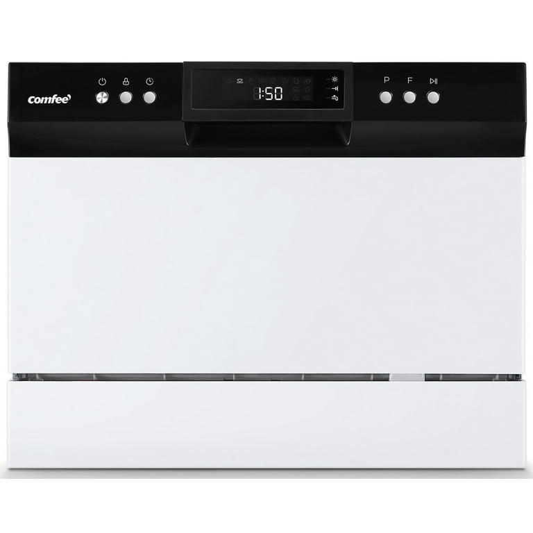 Danby DDW631SDB 22 Inch Countertop Dishwasher with 6 Place Settings  Capacity, 8 Wash Cycles, Stainless Steel Interior, and Energy Star Compliant