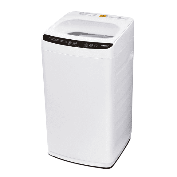 Comfee' Portable Washing Machine, 0.9 cu.ft Compact Washer With LED Display, 5 Wash Cycles, 2 Built-in Rollers, Space Saving Full-Automatic Washer