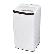 Comfee Portable Washing Machine, 0.9 cu.ft Compact Washer With LED Display, 5 Wash Cycles, 2 Built-in Rollers, Space Saving Full-Automatic Washer