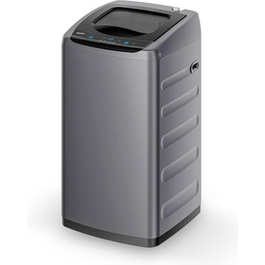 Comfee Portable Washing Machine, 0.9 cu.ft Compact Washer With LED Display, 5 Wash Cycles, 2 Built-in Rollers, Space Saving Full-Automatic Washer