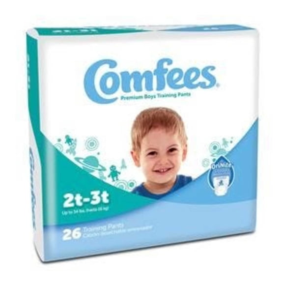 Comfees Boys Potty Training Pants Pack of 26 with Dinosaurs, 2T-3T