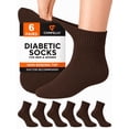 thumbnail image 1 of Comfello Circulatory Diabetic Ankle Socks for Men & Women – 6-Pack – Non-Binding, Extra Wide Moisture Wicking Cotton Socks, 1 of 7