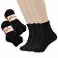 thumbnail image 1 of Comfello Circulatory Diabetic Ankle Socks for Men & Women – 3-Pack – Non-Binding, Extra Wide Moisture Wicking Cotton Socks, 1 of 6
