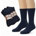 thumbnail image 1 of Comfello Diabetic Socks for Edema & Neuropathy, Wide Calf Cotton, Moisture Wicking & Breathable Mesh 6-Pack, 1 of 6