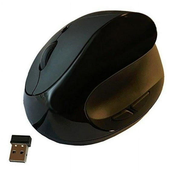 Comfi II Wireless Ergonomic Computer Mouse - Black