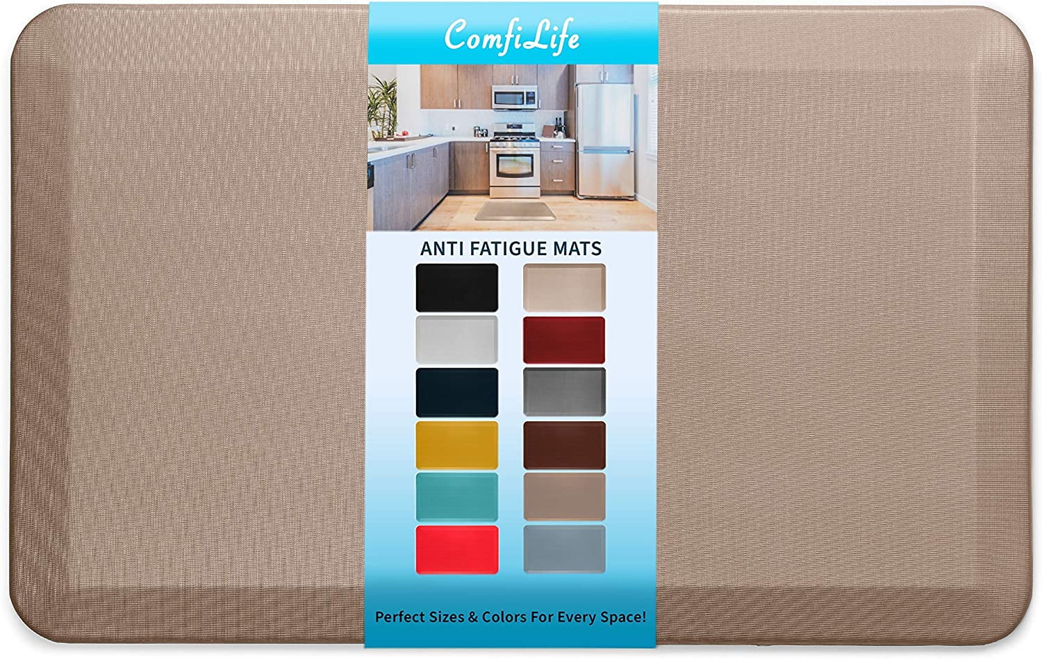 Ultralux Premium Anti-Fatigue Floor Comfort Mat, Durable Ergonomic  Multi-Purpose Non-Slip Standing Support Pad, 3/4 Thick, Red