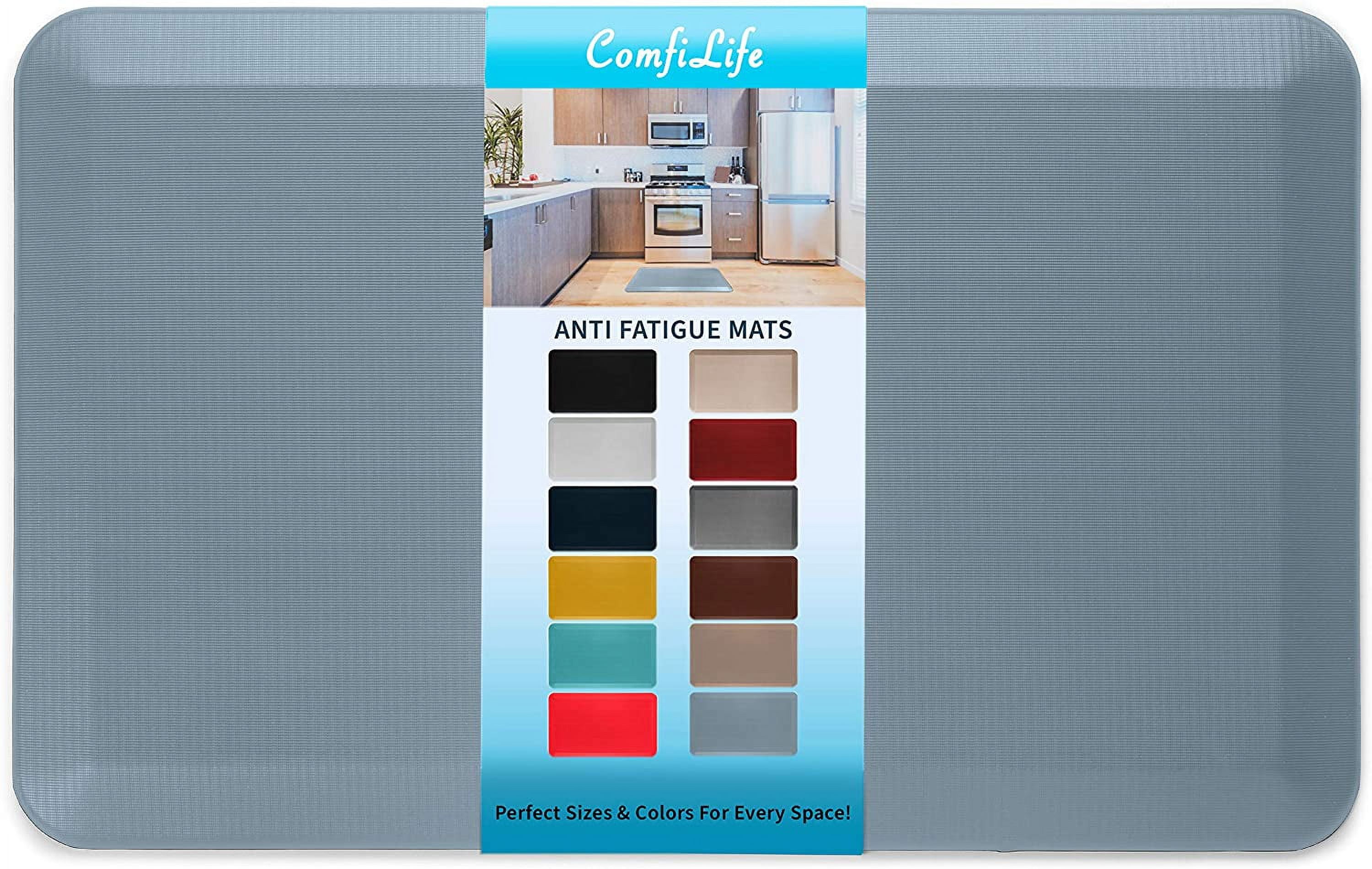 Comfort Anti Fatigue Mat,9/10 inch, Extra Support and Thick, Perfect for  Kitchens, Standing Desks and Garages, Phthalate Free,Relieves Foot,Knee,and