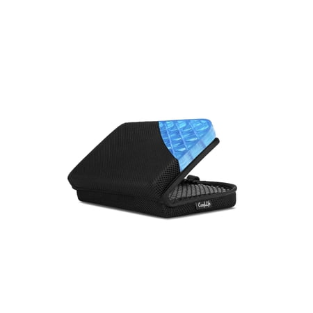 ComfiLife Travel Seat Cushion, Foldable Gel Grid Airplane Seat Cushion, Portable Cooling Seat Pad for Travel, Bleachers & Car, Black