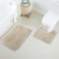 ComfiTime 2 Piece Bathroom Rugs Set Thick Memory Foam, NonSlip Bath