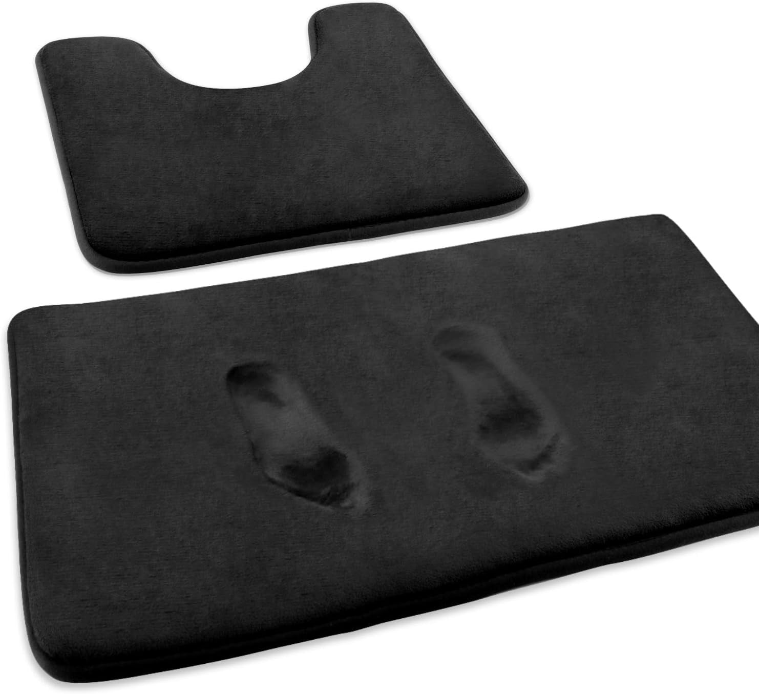 ComfiTime 2 Piece Bathroom Rugs Set Thick Memory Foam, NonSlip Bath