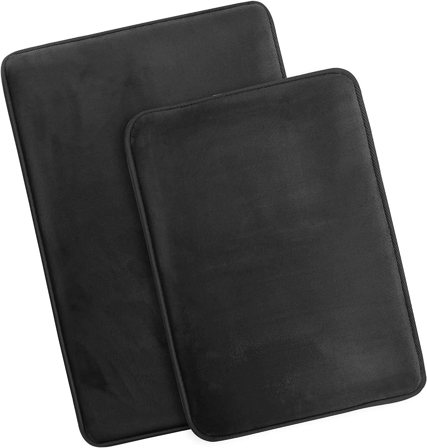 ComfiTime 2 Piece Bathroom Rugs Set Thick Memory Foam, NonSlip Bath