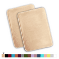 thumbnail image 1 of ComfiTime 2 Piece Bathroom Rugs Set – Thick Memory Foam, Non-Slip Bath Mat, Soft Plush Velvet Top, Ultra Absorbent, Small, Large & Long Rugs for Bathroom Floor, Beige, 17*24, 2PCS, 1 of 12