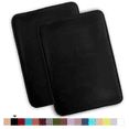 thumbnail image 1 of ComfiTime 2 Piece Bathroom Rugs Set – Thick Memory Foam, Non-Slip Bath Mat, Soft Plush Velvet Top, Ultra Absorbent, Small, Large & Long Rugs for Bathroom Floor, Black, 20*32, 2PCS, 1 of 12