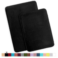thumbnail image 1 of ComfiTime 2 Piece Bathroom Rugs Set – Thick Memory Foam, Non-Slip Bath Mat, Soft Plush Velvet Top, Ultra Absorbent, Small, Large & Long Rugs for Bathroom Floor, Black, 20*32 & 22*42, 1 of 12